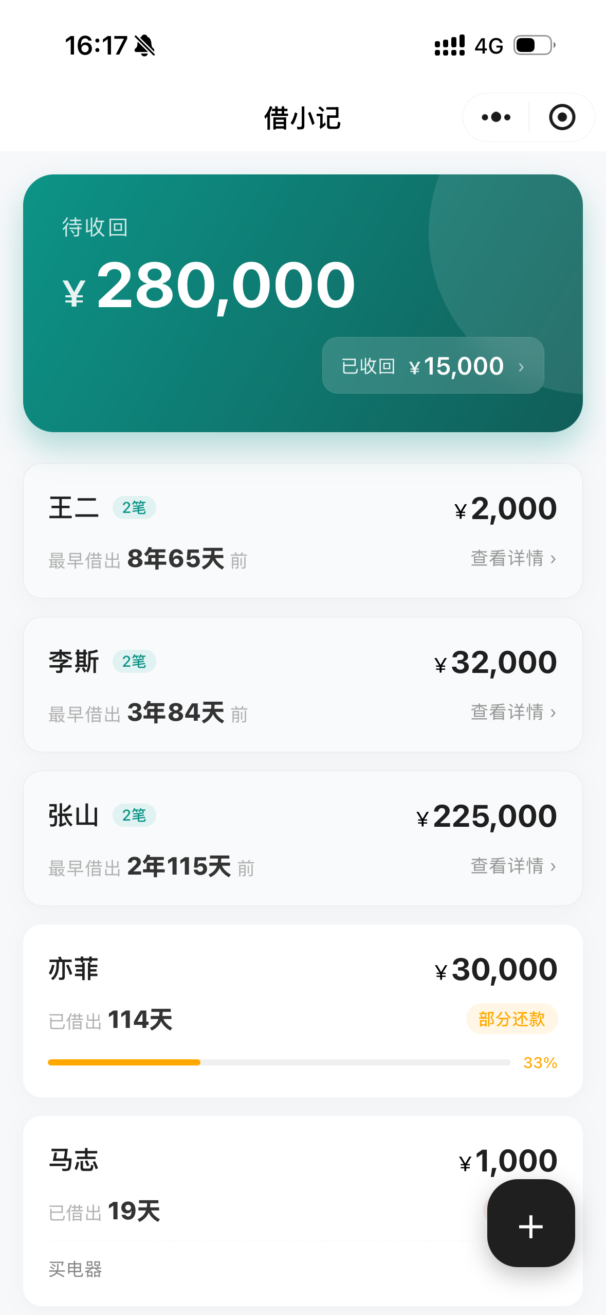首页列表